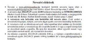Előzetes nevezési rendszerünk