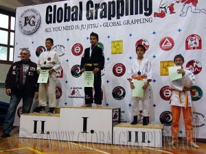Gi Grappling ifjúsági Fiú 41 kg. dobogója