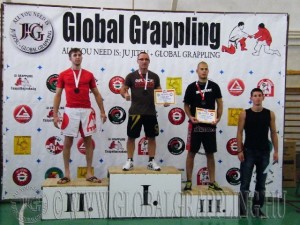 NoGi Grappling Felnőtt Férfi 75 kg. dobogója