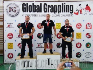NoGi Grappling Felnpőtt Férfi 105 kg. dobogója