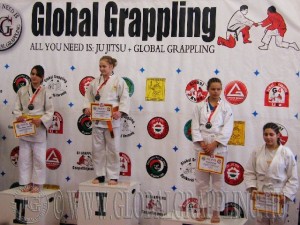 A Gi Grappling Ifjúsági1 Leány 48+ kg. kategória dobogója