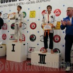 A Gi Grappling Gyermek2 Fiú 40 kg. kategória dobogója