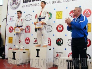 A Gi Grappling Ifjúsági1 Fiú 53 kg. kategória dobogója