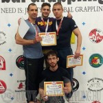 A Gi Grappling Felnőtt Férfi 75 kg. kategória dobogója