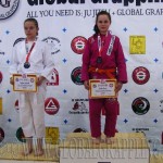 A Gi Grappling Ifjúsági1 Leány 48+ kg. kategória dobogója