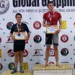 A NoGi Grappling Ifjúsági2 Fiú 66 kg. kategória dobogója