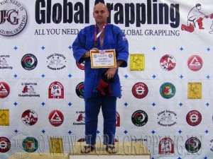 A NoGi Grappling Senior3 Férfi 105+ kg. kategória dobogója