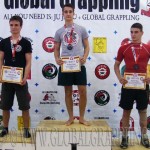 A NoGi Grappling Junior Fiú 63 kg. kategória dobogója