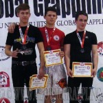 A NoGi Grappling Junior Fiú 79 kg. kategória dobogója