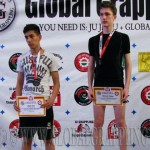 A NoGi Grappling Junior Fiú 55 kg dobogója