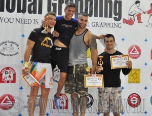 NoGi Grappling Férfi Open dobogója