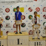 A Gi Grappling Gyermek 1 Fiú 28 kg. kategória dobogója