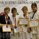 A Gi Grappling Gyermek 2 Fiú 36 kg. kategória dobogója
