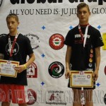 A NoGi Grappling Ifjúsági 2 Fiú 60 kg. kategória dobogója