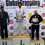 A Gi Grappling Felnőtt Férfi 105+ kg. kategória dobogója