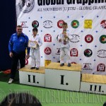 A Gi Grappling Gyermek 1 Fiú 24 kg. kategória dobogója