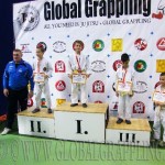 A Gi Grappling Gyermek 1 Fiú 28 kg. kategória dobogója