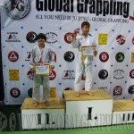 A Gi Grappling Gyermek 2 Fiú 48 kg. kategória dobogója