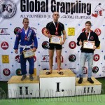 A Gi Grappling Kezdő Felnőtt Férfi 70 kg. kategória dobogója