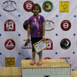 A NoGi Grappling Manó Leány 27 kg. kategória dobogója