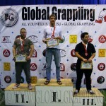 A NoGi Grappling Kezdő Felnőtt Férfi 80 kg. kategória dobogója