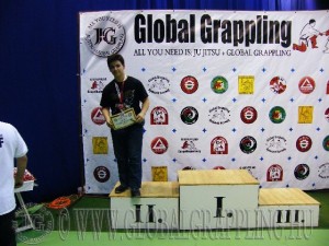 A NoGi Grappling Junior Fiú 95+ kg. kategória dobogója
