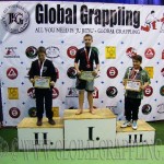 A NoGi Grappling Gyermek 2 fiú 56 kg. kategória dobogója