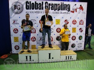 A NoGi Grappling Junior Fiú 75 kg. kategória dobogója