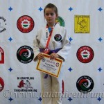 A Gi Grappling Gyermek 1 Leány 40 kg kategória dobogója