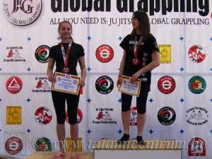 A NoGi Grappling Ifjúsági 2 Leány 60 kg dobogója