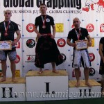 A NoGi Grappling Felnőtt Férfi 75 kg dobogója