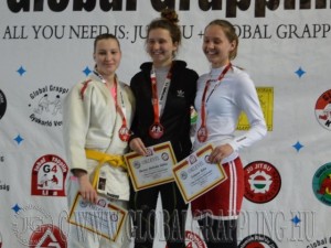 A Gi Junior Leány 55 kg dobogója