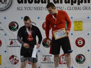 A NoGi Junior Fiú 95+ kg dobogója
