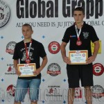 A Kesztyűs Küzdelem Kezdő Felnőtt 70 kg. kategória dobogója