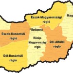 A nyolc magyarországi régió