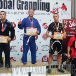 A Gi Grappling Kezdő Férfi 80 kg kategória dobogója