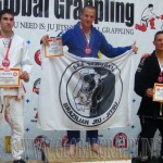 A Gi Grappling Kezdő Férfi 90 kg kategória dobogója
