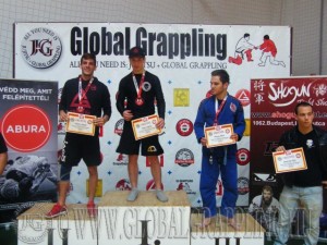 A Gi Grappling Haladó Férfi 75 kg kategória dobogója