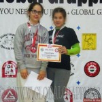 A NoGi Grappling Junior Leány 60 kg kategória dobogója