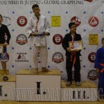 A Gi Grappling Ifjúsági 1 Fiú 50 kg kategória dobogója