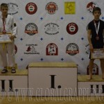 A Gi Grappling Gyermek 2 Fiú 40 kg kategória dobogója