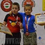 A NoGi Grappling Manó Fiú 36 kg kategória dobogója
