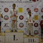 A Gi Grappling Gyermek 2 Fiú 40 kg kategória dobogója