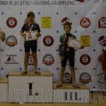 A NoGi Grappling Gyermek 2 Fiú 40 kg kategória dobogója