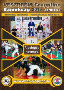 A Veszprém 2016 Grappling Bajnokság plakátja